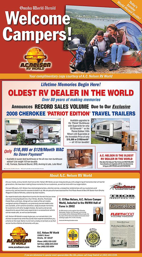 AC Nelsen Newspaper Wrap Front