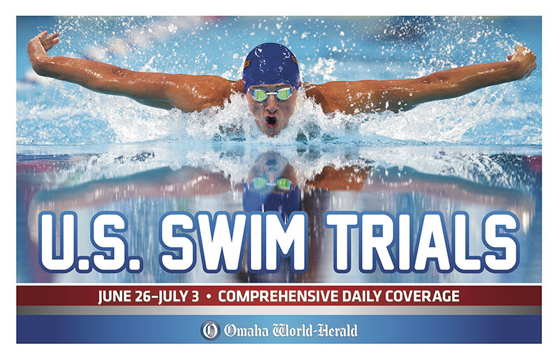 Olympic Swim Trials Rack Card