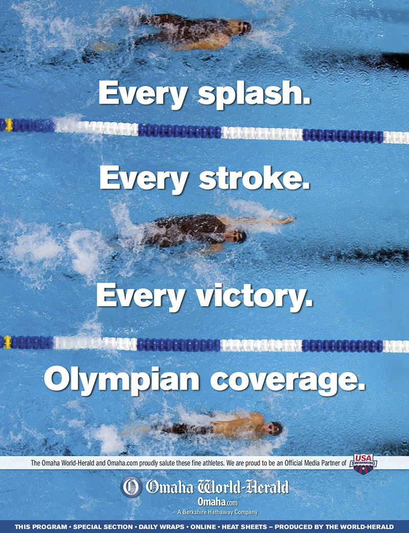 Olympic Swim Trials Program Ad